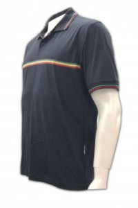 FA013 吸濕排汗Polo恤 在線訂購 彩條撞色polo衫設計 polo衫設計 polo衫公司